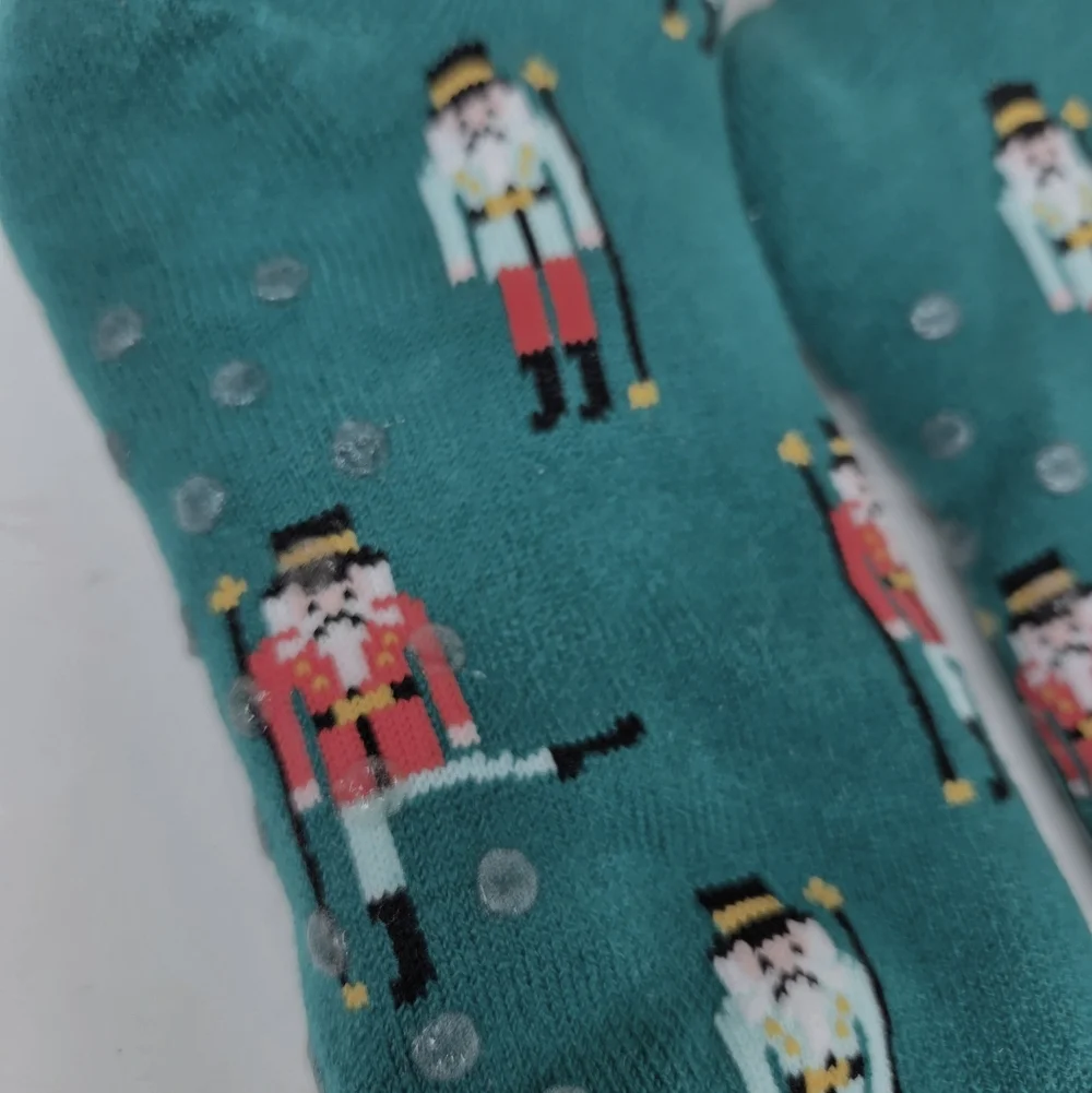 Cozy Sherpa‎ Christmas Nutcracker Slipper Socks
